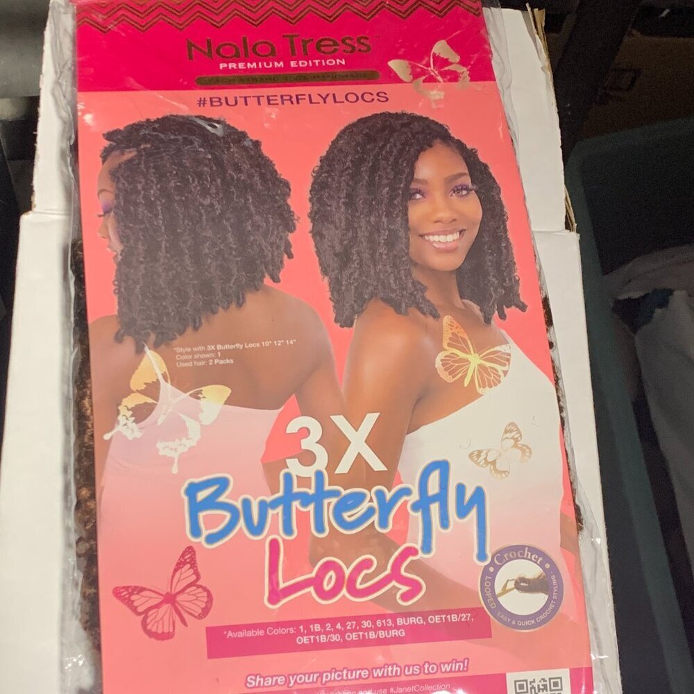 Janet Collection Nala Tress Locs Synthetic Hair Crochet Braid Loop 3x Butterfly